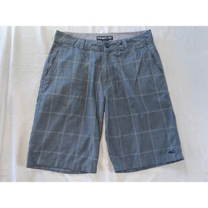 O'Neill Flat Front Lightweight Chino Shorts. Glen Plaid, Men's Size 30. GUC!!